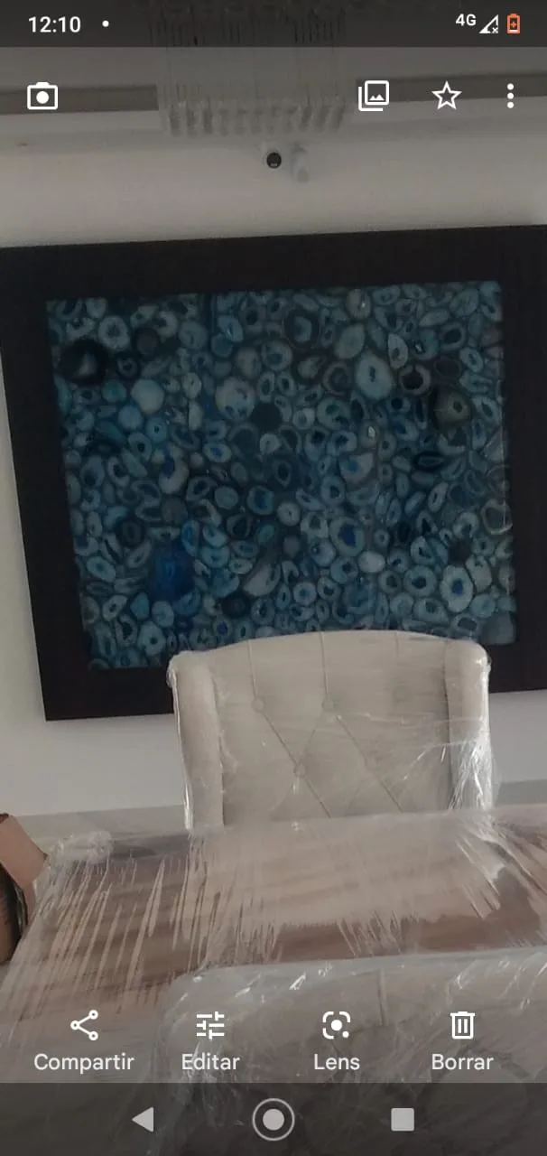 Comedor mesa gris/mármol