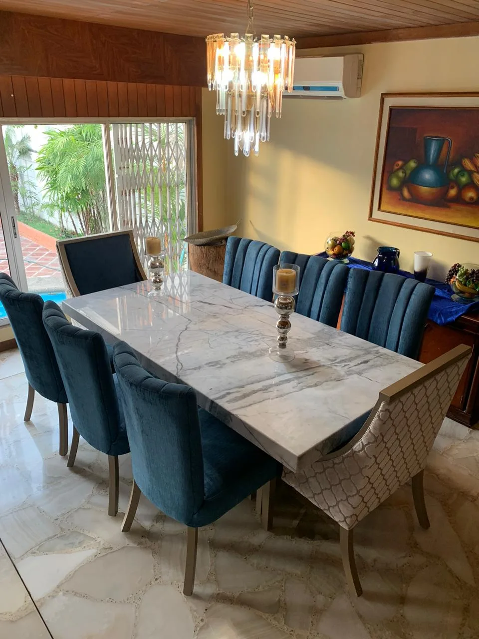 Comedor mesa mármol