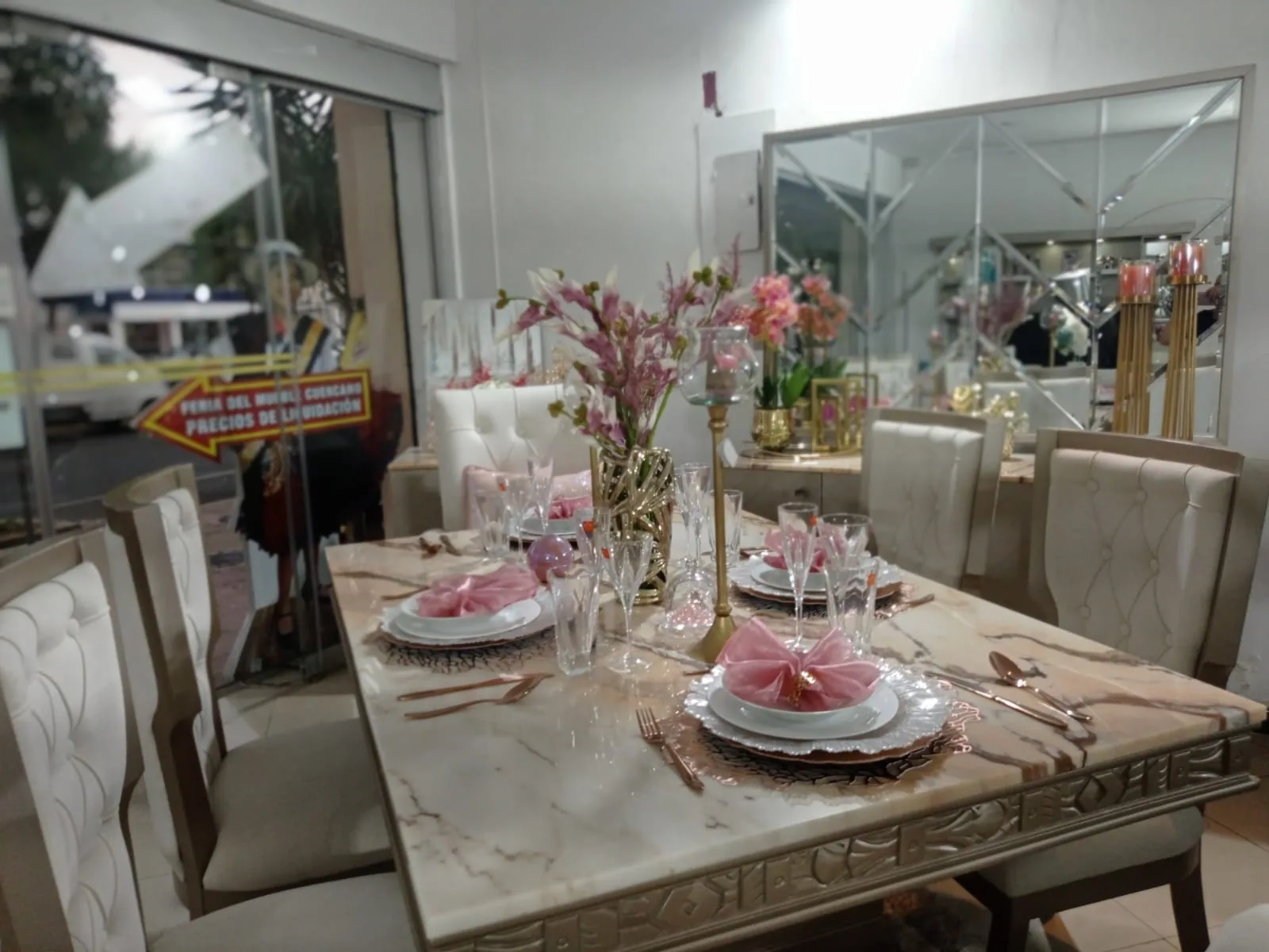 Comedor mesa mármol