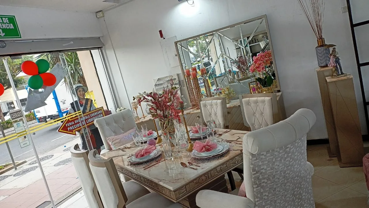 Comedor mesa mármol taupe