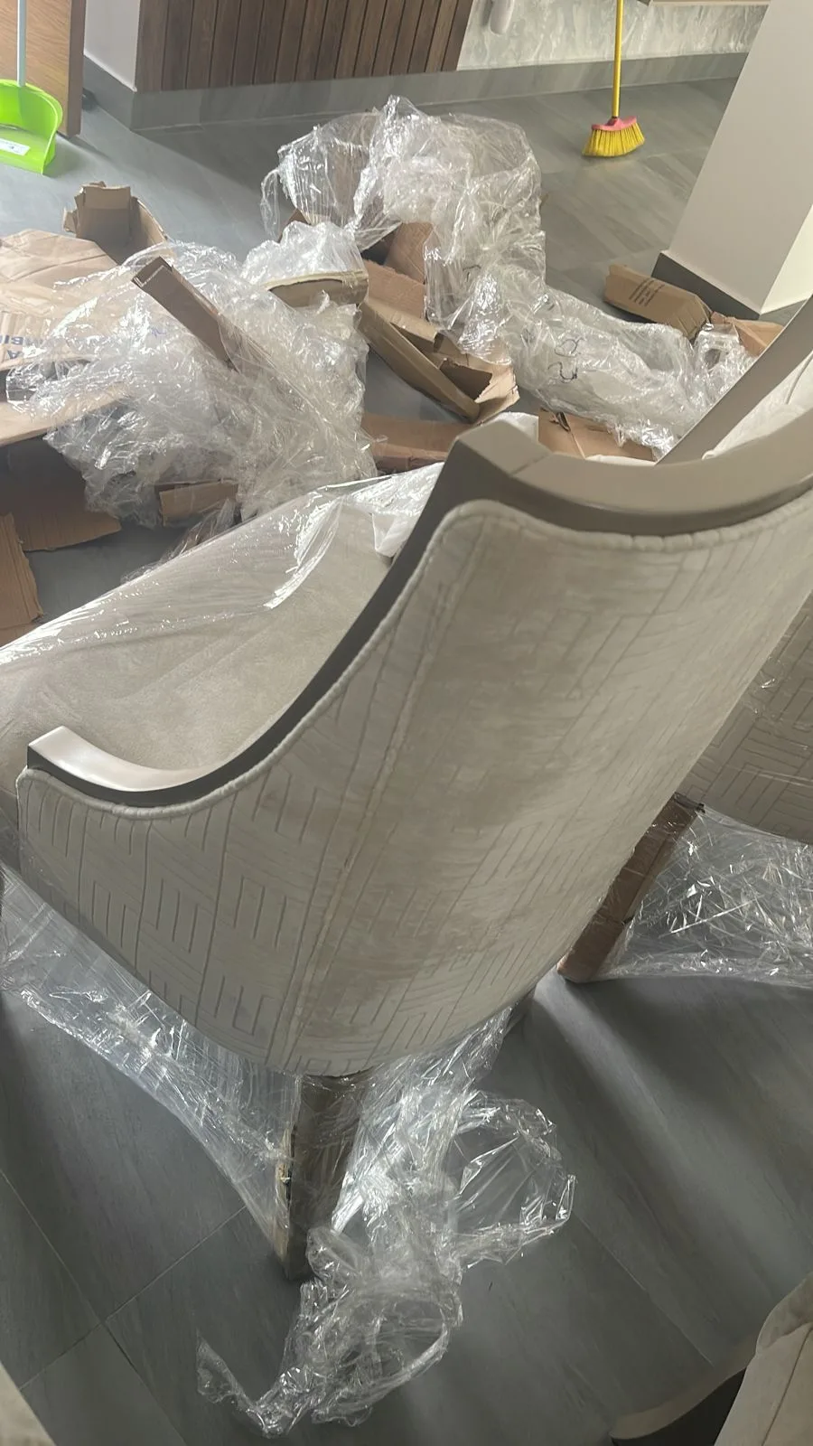 Silla de comedor tapizada (modelo individual)