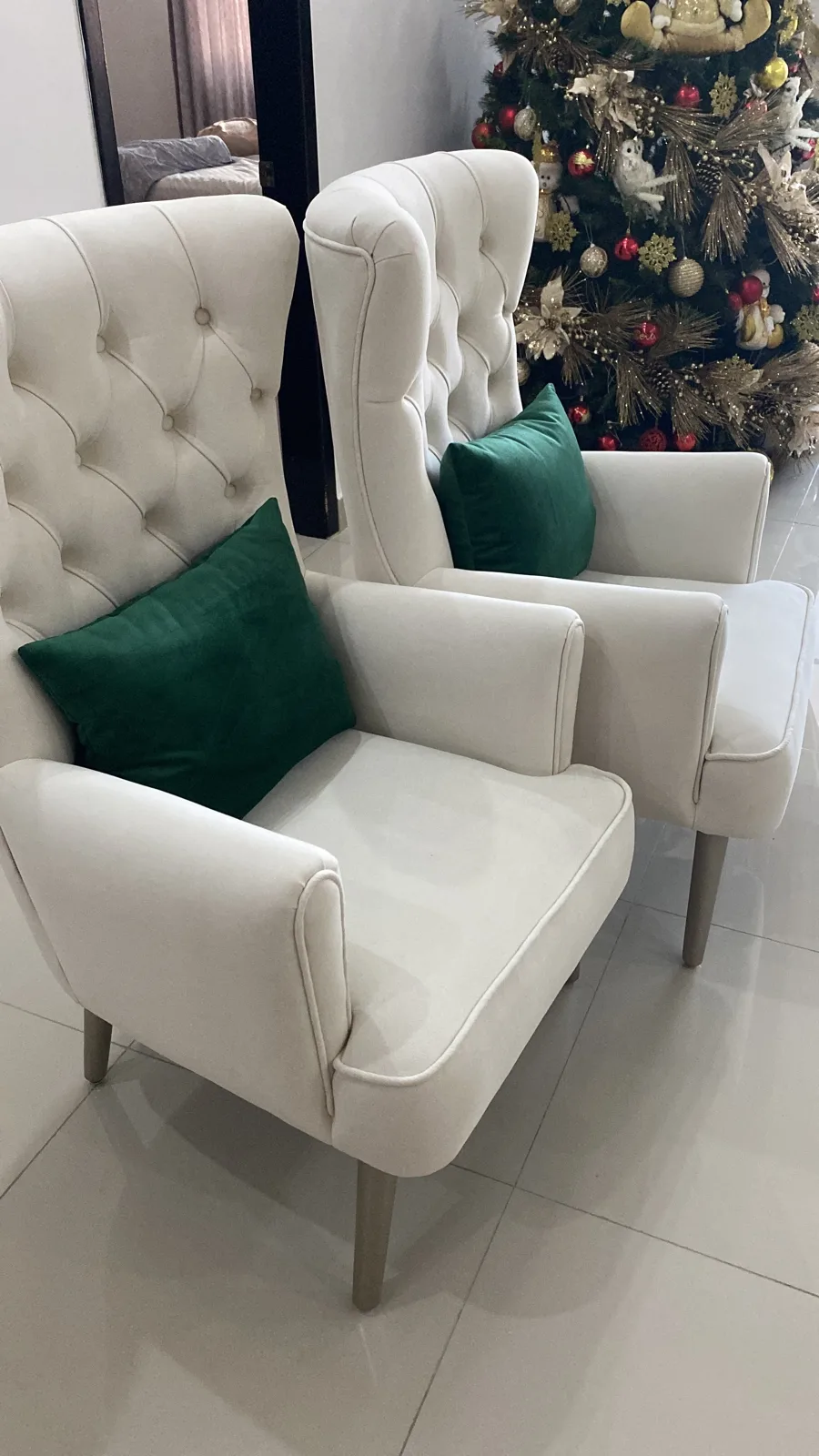 Sillón orejero capitoné