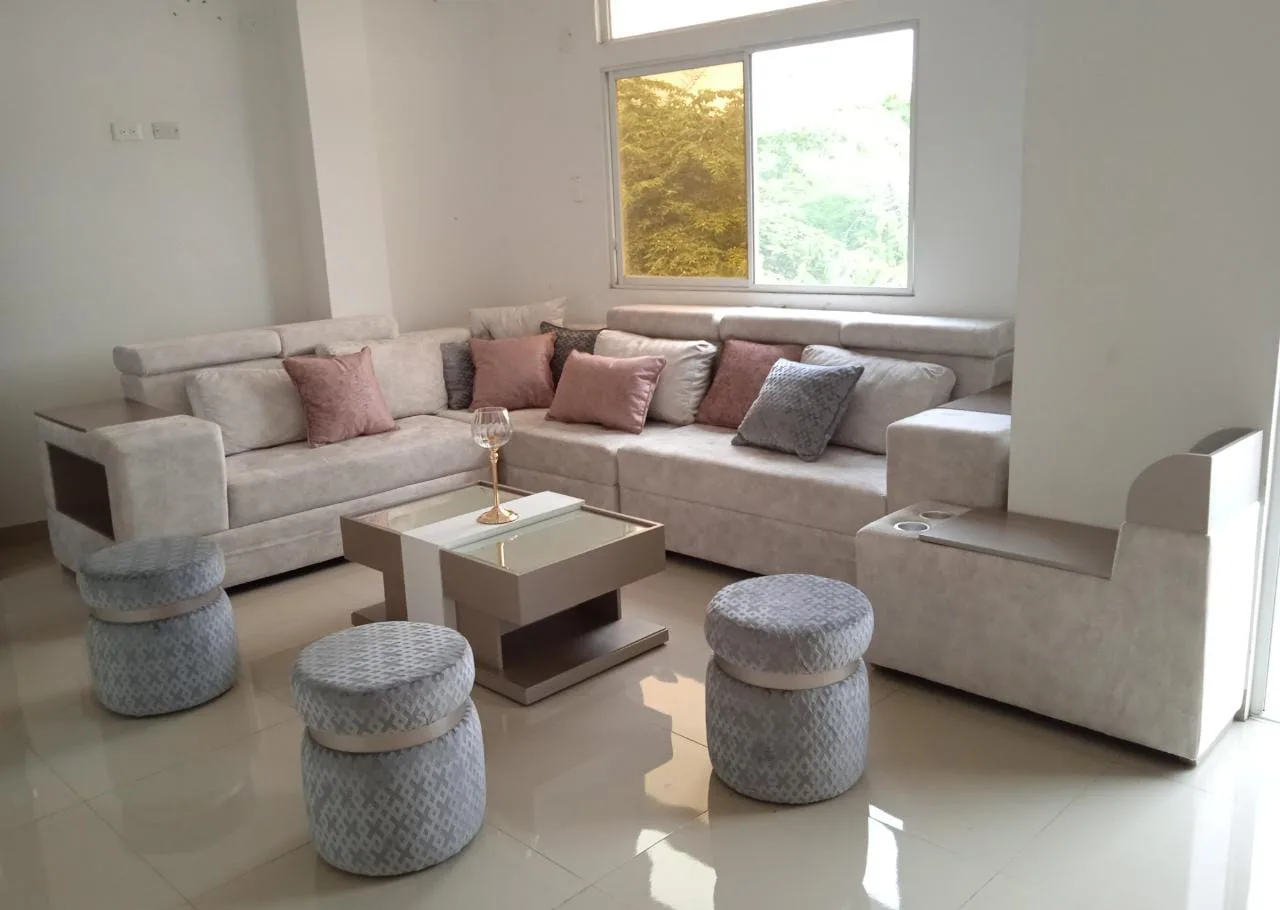 Sofá Esquinero ELITE Capitoné con Sillón a Juego