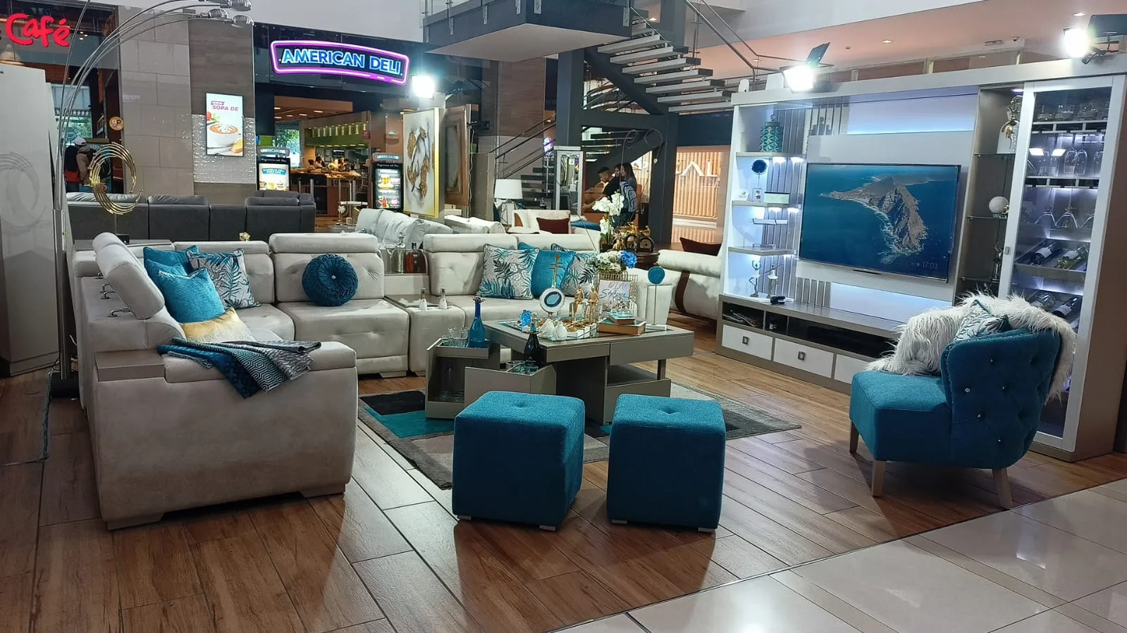 Sofá Esquinero ELITE Capitoné con Sillón a Juego