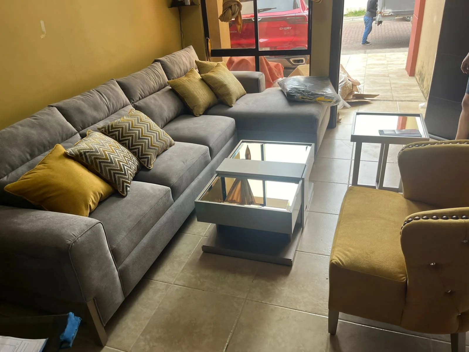 Sofá Modular ELITE Reclinable con Cabecero Ajustable y Consola
